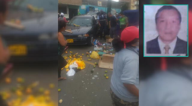 Anciana es arrollada por un auto particular cuando se encontraba vendido fruta en Surco.