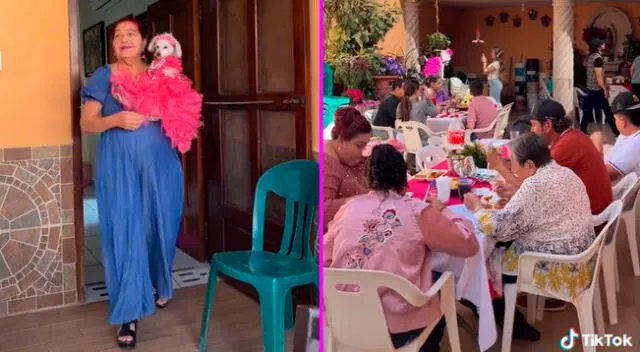 La mujer organizó una fiesta solo para su perrita.