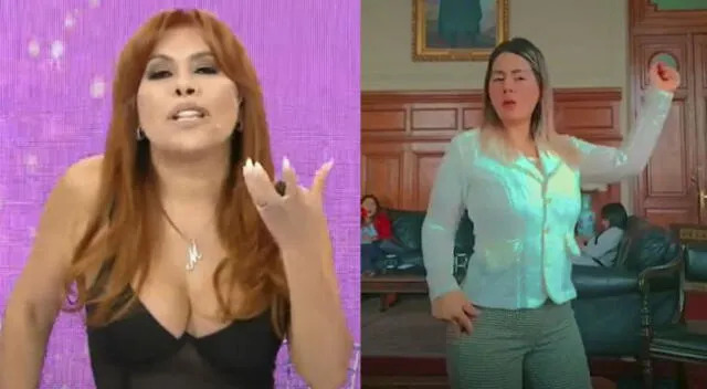 Magaly Medina arremete contra congresista de Fuerza Popular.