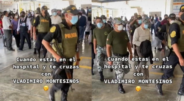 Joven se sorprende al cruzarse con Vladimiro Montesinos en un hospital [VIDEO]