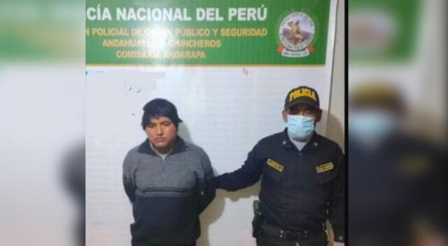 Juvenal Ochicua fue detenido por la Policía, en Andahuaylas - Apurímac.