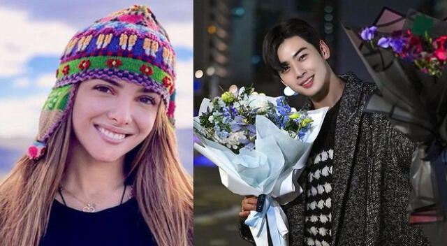 ¿Será Cha Eunwoo? Rosángela Espinoza emocionada que su actor favorito le respondió en redes sociales.