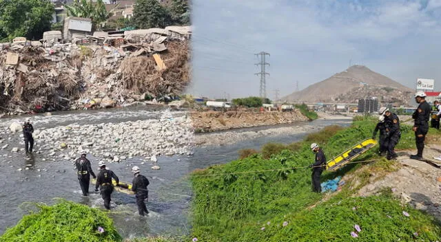 Hallan a un hombre sin vida en el río Rímac.