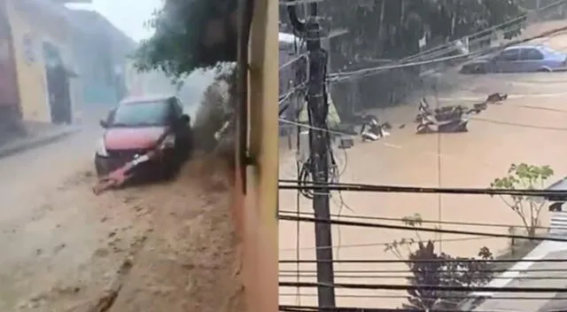 Tarapoto: reportan lluvia torrencial que provocó deslizamientos, inundaciones y accidentes menores [VIDEO]