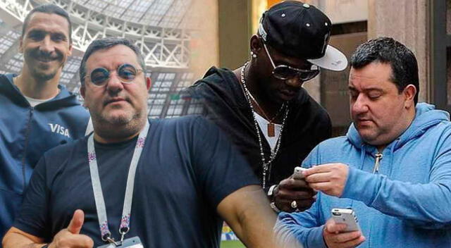 Mino Raiola tenía entre sus jugadores a Zlatan Ibrahimovic, Mario Balotelli, entre otros.