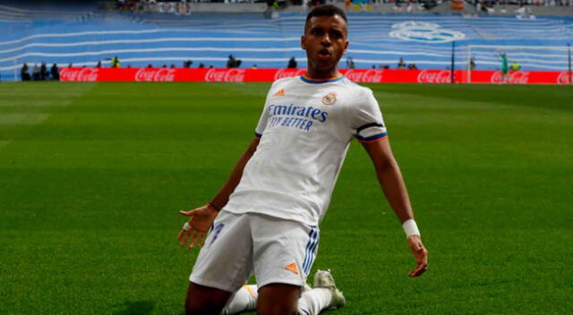 Rodrygo anotó el 1-0 para Real Madrid ante Espanyol.