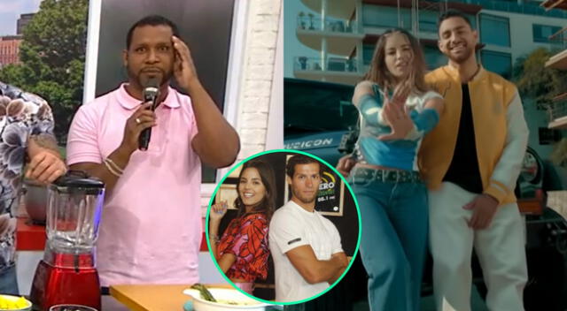 Flavia Laos explicó cómo se dio su encuentro con Luciana Fuster y Patricio Parodi en baby shower de Majo Parodi, y Giselo reaccionó.