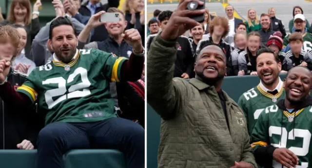 La emoción de Claudio Pizarro tras asistir al estadio de los Green Bay Packers de la NFL.