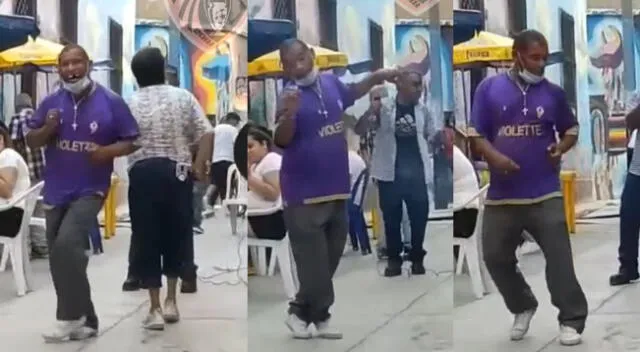 Peculiar baile del hombre en el Callao es toda una sensación en las redes sociales.