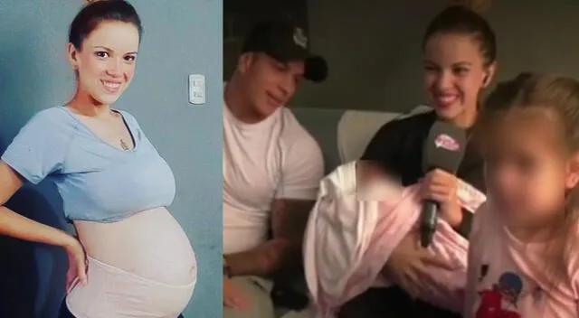 Greissy Ortega dio a luz el primero de mayo y presenta EN VIVO a su tercer bebé.