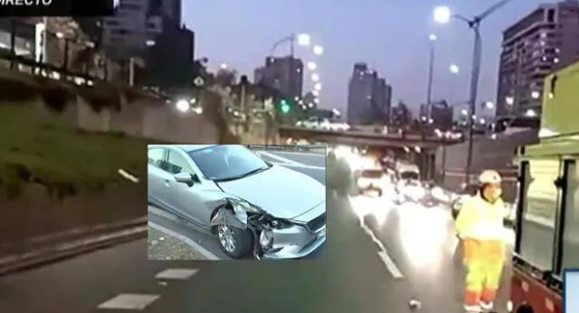 La mujer se dirigía por la Autopista Central en Santiago cuando fue abordada por los malhechores.