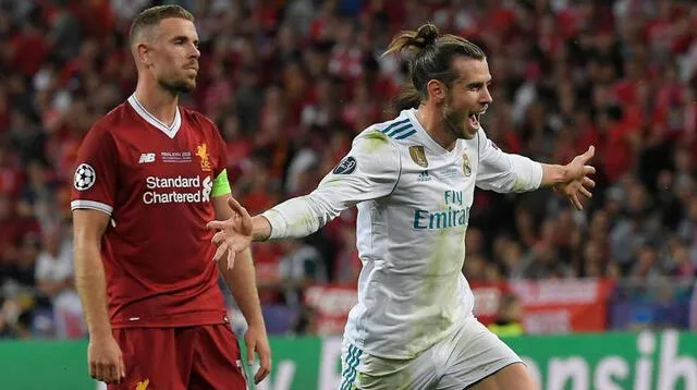 Bale  estuvo imparable marcó dos goles en la victoria 3-1 ante Liverpool en la final 2017-18.