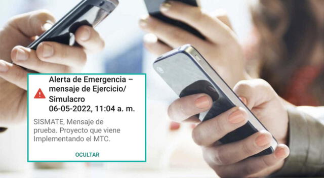 MTC realizó prueba Simate este viernes 6 de mayo.