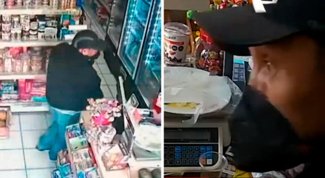 El violento delincuente amenazó con arremeter contra un pequeño de 9 años en asalto a minimarket de Surco.