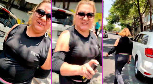 La agresiva mujer fue bautizada como 'Lady gas'.