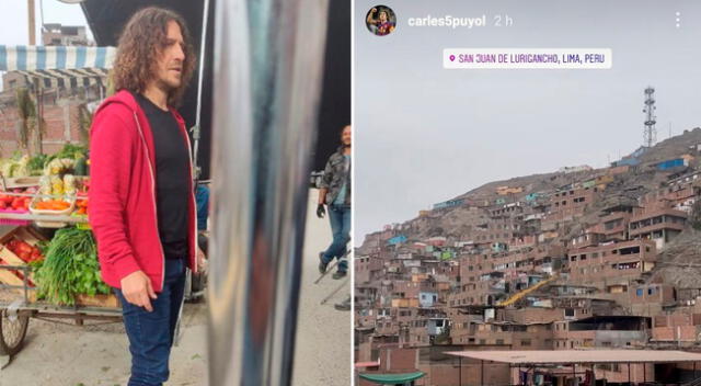 Puyol compartió imágenes de San Juan de Lurigancho en su historia de Instagram.