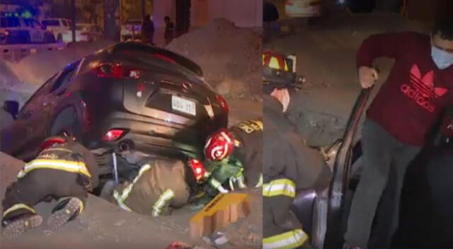 Accidente vehicular en el Cercado de Lima, pudo terminar en tragedia.