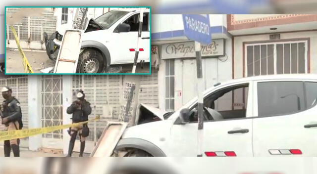 Carro causa terrible accidente vehicular en concurrida avenida de Comas.