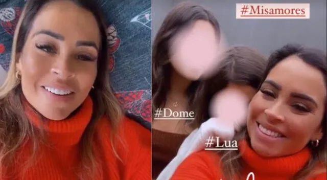 Ethel Pozo se luce feliz con sus hijas Luana y Doménica