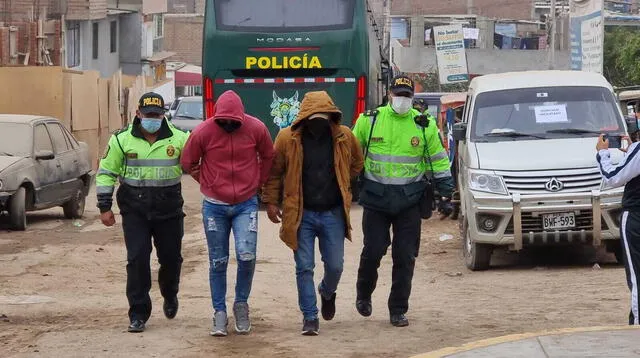 Policías detienen a 25 delincuentes en operativo en Puente Piedra