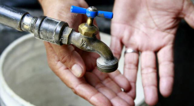Sedapal anuncia el corte de agua en algunos distritos de Lima y Callao.