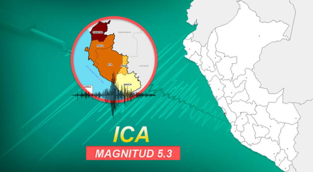 Fuerte temblor de 5.3 en Ica.