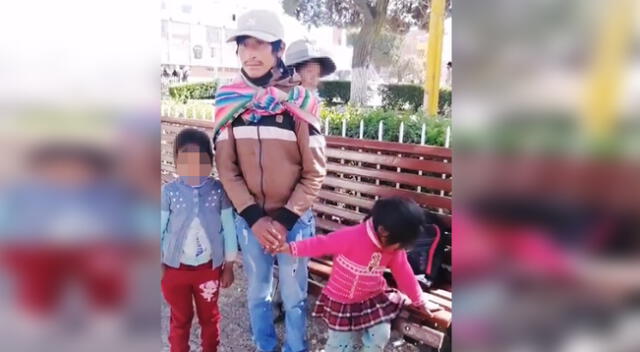 Padre de familia llegó a la ciudad de Juliaca para pedir ayuda para sus tres niñas.