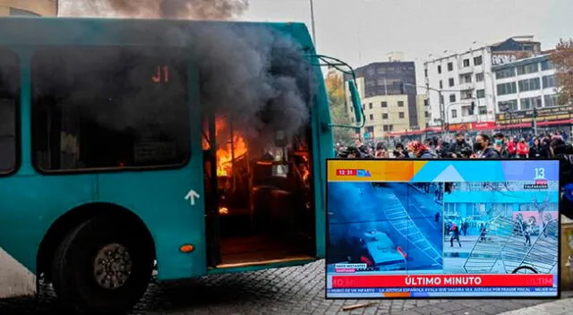 Este es el tercer autobús incendiado en medio de protestas estudiantiles esta semana.