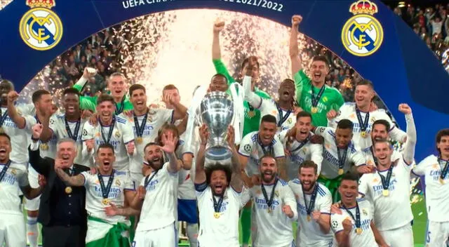 Real Madrid campeón de la final de la Champions League 2022.