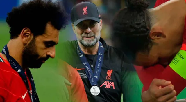 Los jugadores del Liverpool no pudieron contener las lágrimas al sentirse frustrados por perder la final.