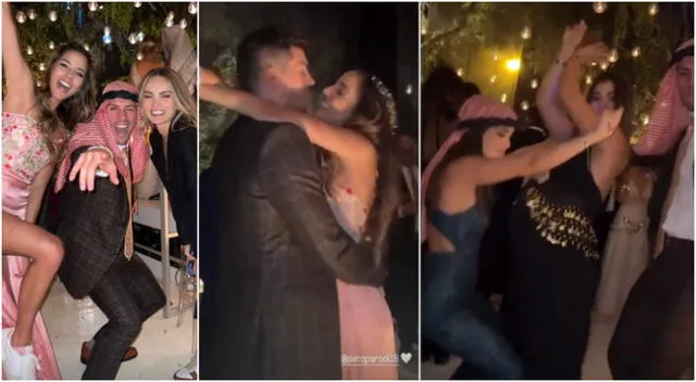 ¿Juntos, pero no revueltos? Hermanas de Patricio Parodi 'ni miran' a Luciana Fuster en boda y bailan sin ella