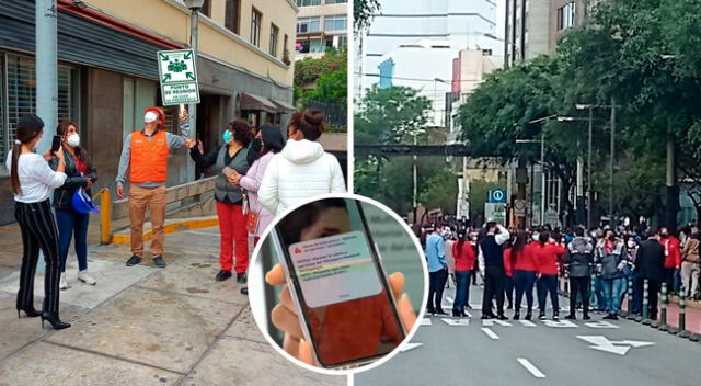 Durante el sonido de la alarma, Indeci mostró un mensaje donde insta a los peruanos a mantener la calma.