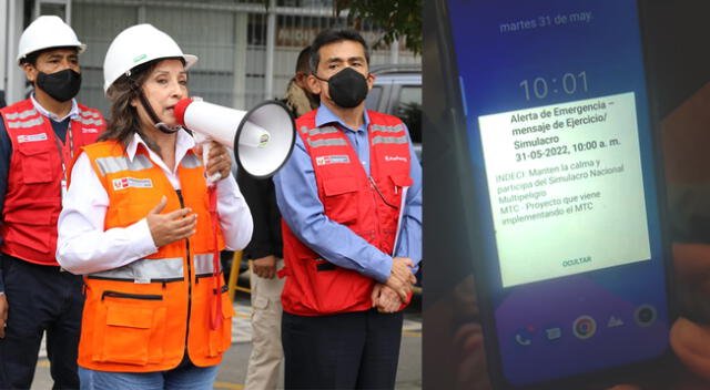 Simulacro Nacional Multipeligro alertó a la población con alerta de emergencia en los celulares.