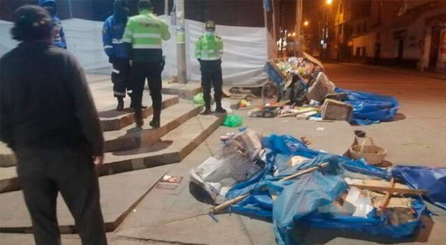 Huancavelica: capturan a sujeto que destrozó puesto de mujer que vendía golosinas
