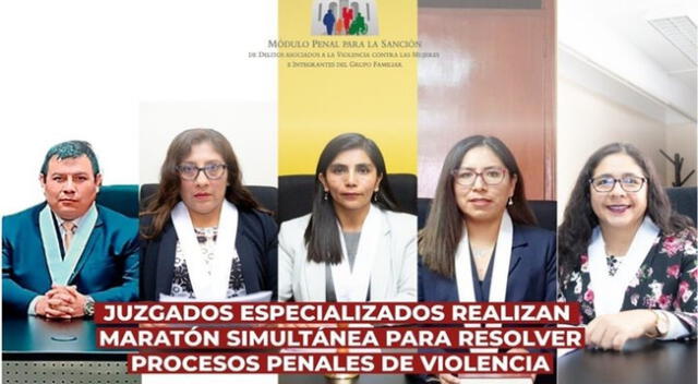 Juzgados Subespecializados de Violencia contra la mujer de Arequipa, dictaron 22 sentencias