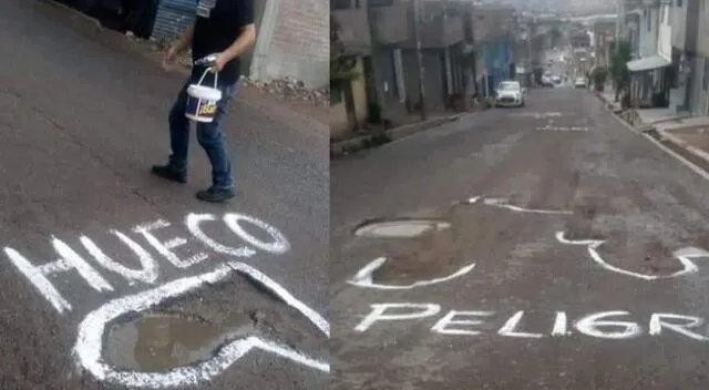 Peculiares imágenes en una calle han generado diversas reacciones en las redes sociales.