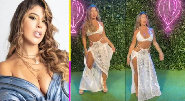 Así fue el paso de Yahaira Plasencia por la alfombra roja de los Premios Heat 2022.