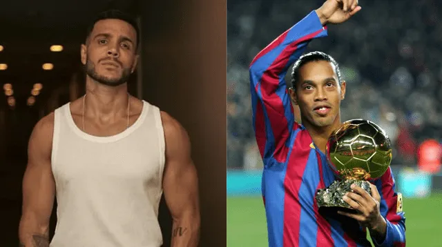 Mario Irivarren se encuentra con Ronaldinho en discoteca.