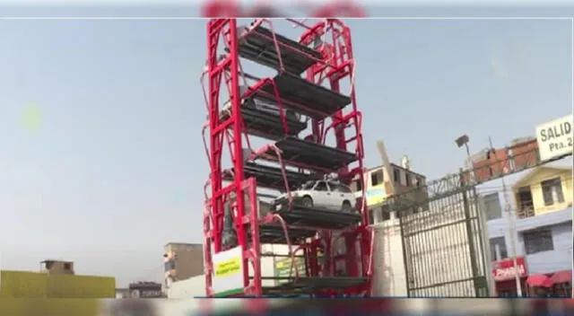 Puente Piedra: presentan primer estacionamiento vertical para vehículos [VIDEO]