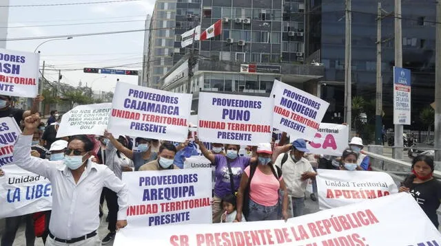 Grupo de proveedores del programa Qali Warma volverán a protestar.