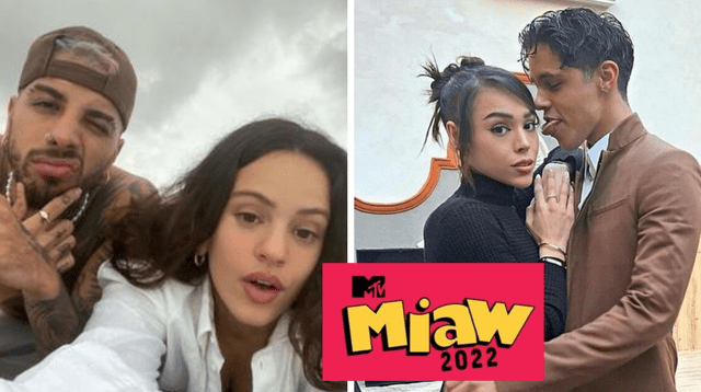 Parejas nominadas a los Premios MTV  MIAW 2022.