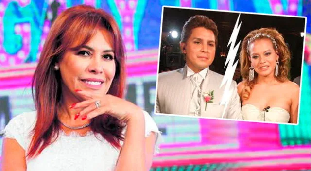 Magaly Medina aprovecha en vivo para comprometer a Néstor Villanueva la exclusiva de su divorcio.