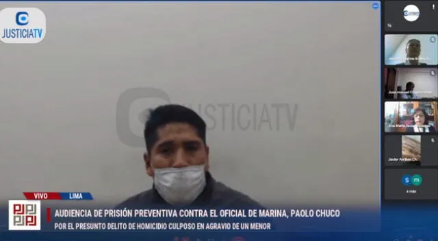 Dictan prisión preventiva contra el oficial de la marina Paolo César Chuco Cóndor por atropellar y causar la muerte de un niño