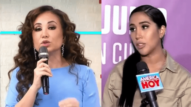 Melissa Paredes felicita a Janet Barboza por hablar de su situación sentimental con Miguel Bayona.