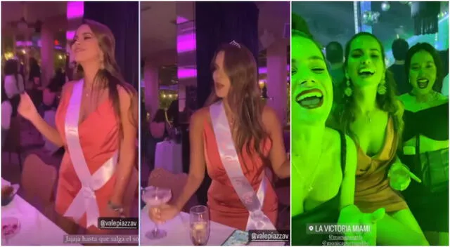 Valeria Piazza celebra su despedida de soltera por todo lo alto en Miami.