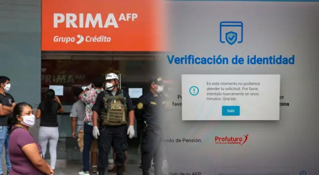 AFP amplía horario tras falla en su web.