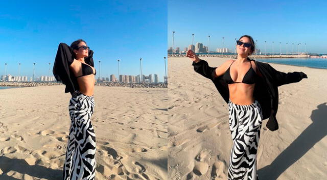 Alessandra Fuller se luce en bikini en Qatar, pero usuarios le 'dan con palo'