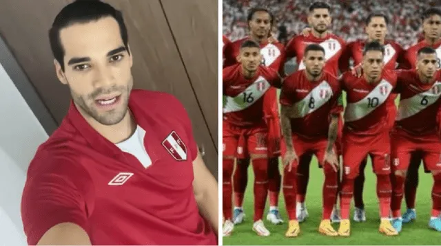 Guty Carrera apoya a la selección peruana.