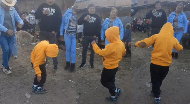 Peculiar baile del niño se hizo viral en las redes sociales.