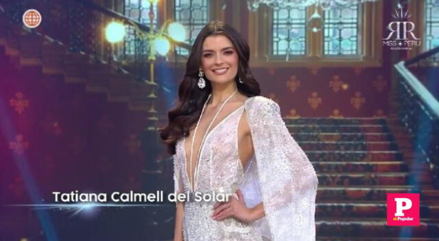 Tatiana Calmell: así luce vestido de gala en el Miss Perú 2022.